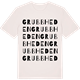 Vintage White t-shirt med Grubbheden ordlek t-shirt