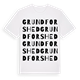 Grundforshed ordlek t-shirt