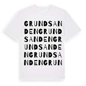 Grundsanden ordlek t-shirt – ekologisk bomull t-shirt från Pinshirt