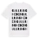 White t-shirt med Gullringheden ordlek t-shirt