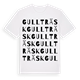 White t-shirt med Gullträsk ordlek t-shirt