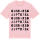 Pink Cotton t-shirt med Gunnarsdjupträsk ordlek t-shirt