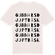 Vintage White t-shirt med Gunnarsdjupträsk ordlek t-shirt