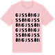 Pink Cotton t-shirt med Gussön ordlek t-shirt