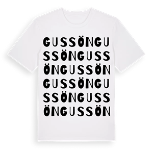 Gussön ordlek t-shirt – ekologisk bomull t-shirt från Pinshirt