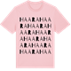 Pink Cotton t-shirt med Haara ordlek t-shirt