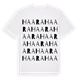 White t-shirt med Haara ordlek t-shirt