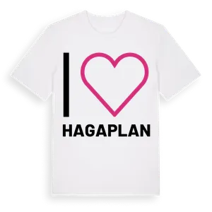 Jag älskar Hagaplan t-shirt stort tryck – ekologisk bomull t-shirt från Pinshirt