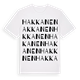 Hakkanen ordlek t-shirt