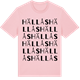 Pink Cotton t-shirt med Hällås ordlek t-shirt