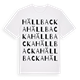 White t-shirt med Hällbacka ordlek t-shirt