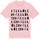 Pink Cotton t-shirt med Hällkölen ordlek t-shirt