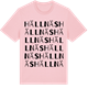 Pink Cotton t-shirt med Hällnäs ordlek t-shirt