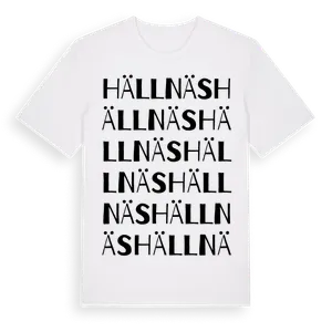 Hällnäs ordlek t-shirt – ekologisk bomull t-shirt från Pinshirt