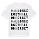 White t-shirt med Hallonberget ordlek t-shirt