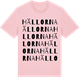 Pink Cotton t-shirt med Hällorna ordlek t-shirt