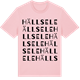 Pink Cotton t-shirt med Hällsele ordlek t-shirt