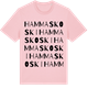 Pink Cotton t-shirt med Hammaskoski ordlek t-shirt