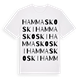 White t-shirt med Hammaskoski ordlek t-shirt