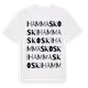 White t-shirt med Hammaskoski ordlek t-shirt