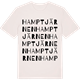 Vintage White t-shirt med Hamptjärnen ordlek t-shirt