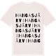 Vintage White t-shirt med Hangasjärvi ordlek t-shirt