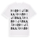 White t-shirt med Hanhijänkkä ordlek t-shirt