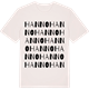 Vintage White t-shirt med Hanno ordlek t-shirt