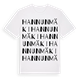 White t-shirt med Hannunmäki ordlek t-shirt