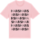 Pink Cotton t-shirt med Hans ordlek t-shirt