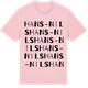 Pink Cotton t-shirt med Hans-Nils ordlek t-shirt