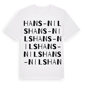 Hans-Nils ordlek t-shirt – ekologisk bomull t-shirt från Pinshirt