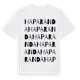 White t-shirt med Haparanda ordlek t-shirt