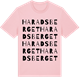Pink Cotton t-shirt med Haradsberget ordlek t-shirt