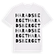 Haradsberget ordlek t-shirt