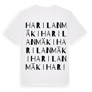 Harilanmäki ordlek t-shirt – ekologisk bomull t-shirt från Pinshirt