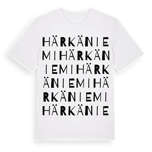 Härkäniemi ordlek t-shirt – ekologisk bomull t-shirt från Pinshirt