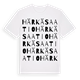 White t-shirt med Härkäsaatio ordlek t-shirt