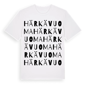 Härkävuoma ordlek t-shirt – ekologisk bomull t-shirt från Pinshirt