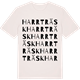 Vintage White t-shirt med Harrträsk ordlek t-shirt