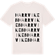 Vintage White t-shirt med Harrviken ordlek t-shirt