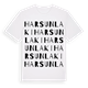 Harsunlaki ordlek t-shirt