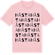Pink Cotton t-shirt med Håsta ordlek t-shirt