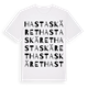 Hastaskäret ordlek t-shirt
