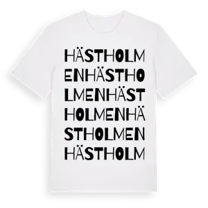 Hästholmen ordlek t-shirt – ekologisk bomull t-shirt från Pinshirt