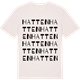 Vintage White t-shirt med Hatten ordlek t-shirt