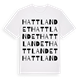 Hattlandet ordlek t-shirt