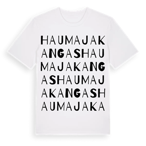 Haumajakangas ordlek t-shirt – ekologisk bomull t-shirt från Pinshirt