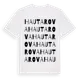 White t-shirt med Hautarova ordlek t-shirt