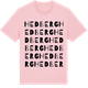 Pink Cotton t-shirt med Hedberg ordlek t-shirt